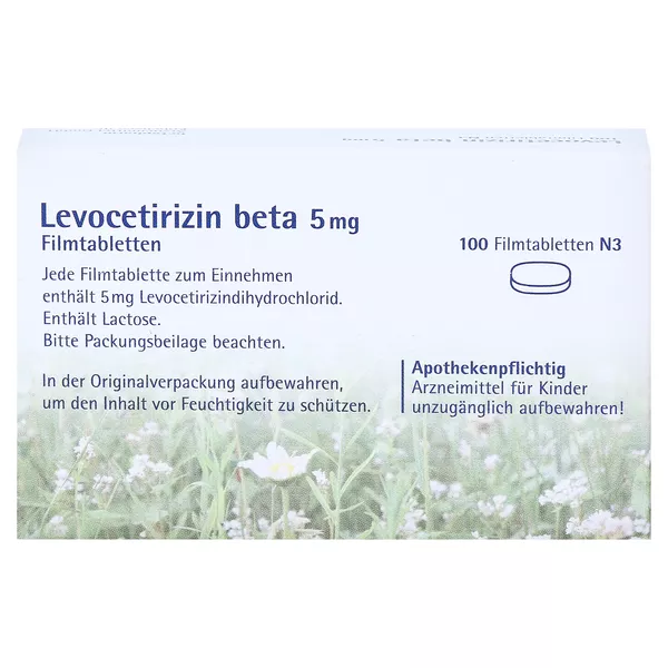 Levocetirizin beta 5 mg, 100 St.