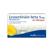 Produktabbildung: Levocetirizin beta 5 mg