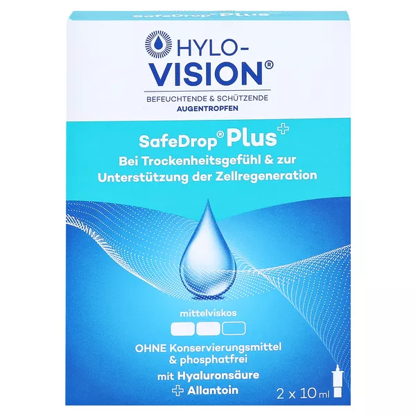 Hylo-Vision SafeDrop Plus 2X10 ml