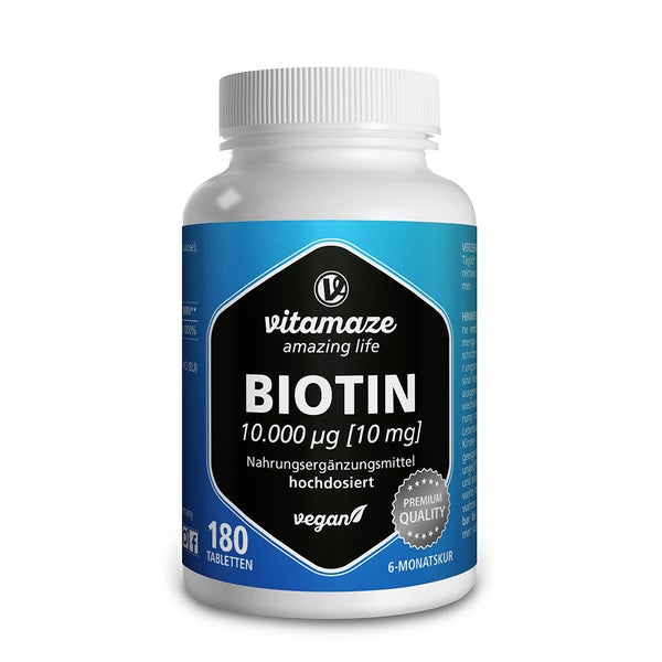 BIOTIN 10 mg vegan 180 St