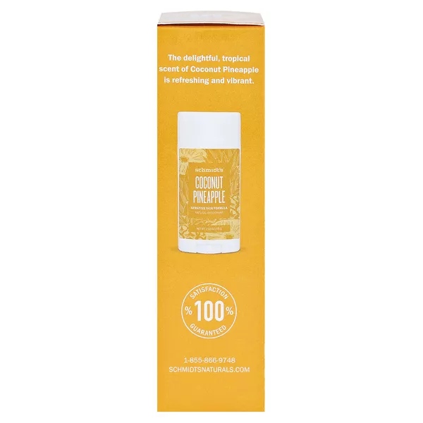 Schmidt's Sensitive Deodorant Stick Coconut Pineapple 75 g
