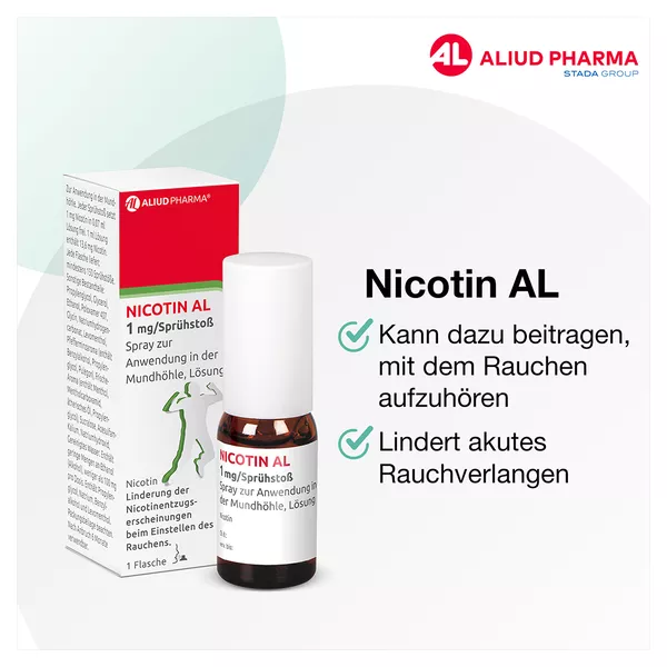 Nicotin AL 1 mg/Sprühstoß, 2 St.