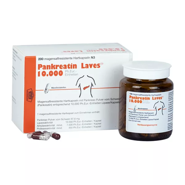 Pankreatin Laves 10.000 Ph.Eur-Einheiten 200 St