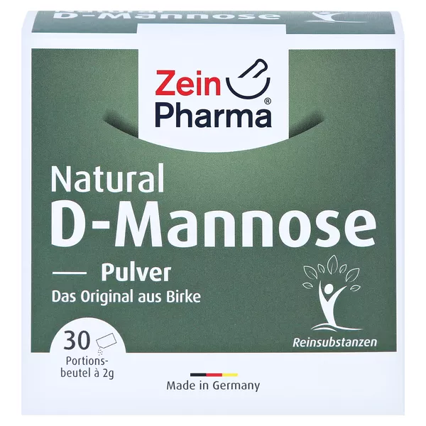 Natural D-mannose 2000 mg Pulver Beutel, 30 x 2 g