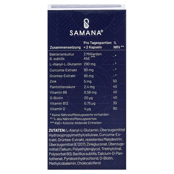 SAMANA FORCE - 10in1 Kapseln mit Bakterienkultur 60 St