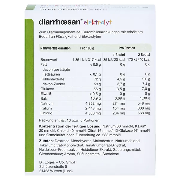 diarrhoesan elektrolyt 10 St