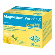 Magnesium Verla 400 Zitrone Direkt-Granu 50 St