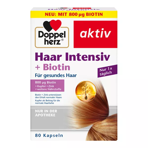Doppelherz aktiv Haar Intensiv + Biotin 80 St