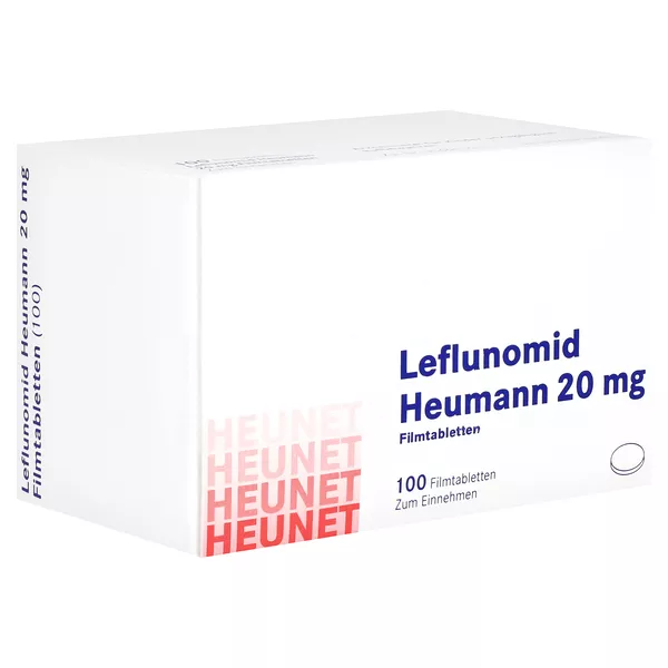 LEFLUNOMID Heumann 20 mg Filmtabletten Heunet 100 St