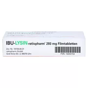 Ibu-lysin-ratiopharm 293 mg Filmtablette 10 St