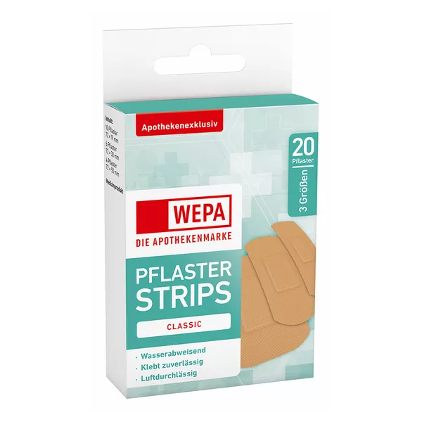 WEPA Pflaster Strips Classic wasserabweisend 20 St