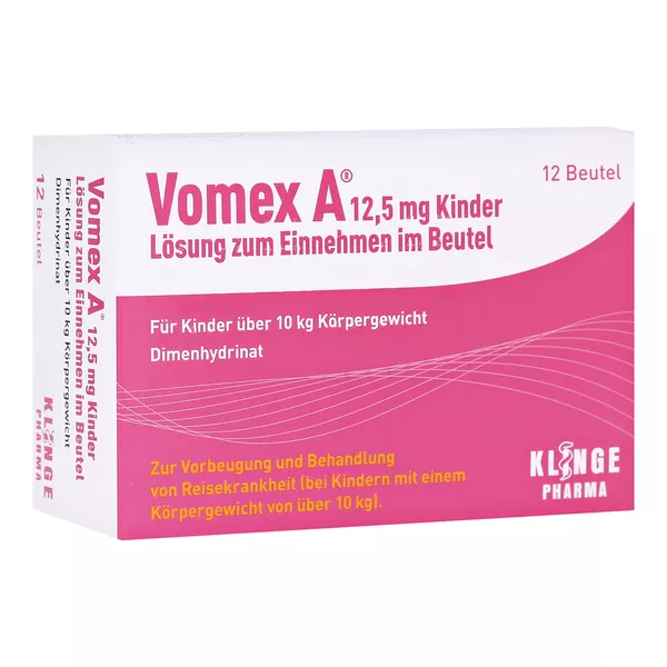Vomex A® Lösung 12,5 mg Kinder 12 St