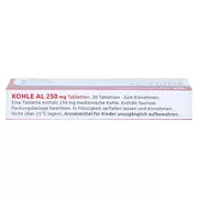 Kohle AL 250 mg Tabletten 20 St