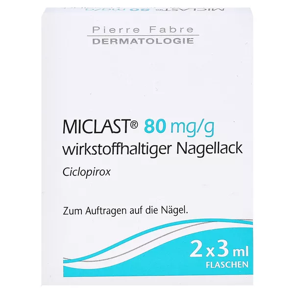 MICLAST 80mg/g Nagellack, 2 x 3 ml