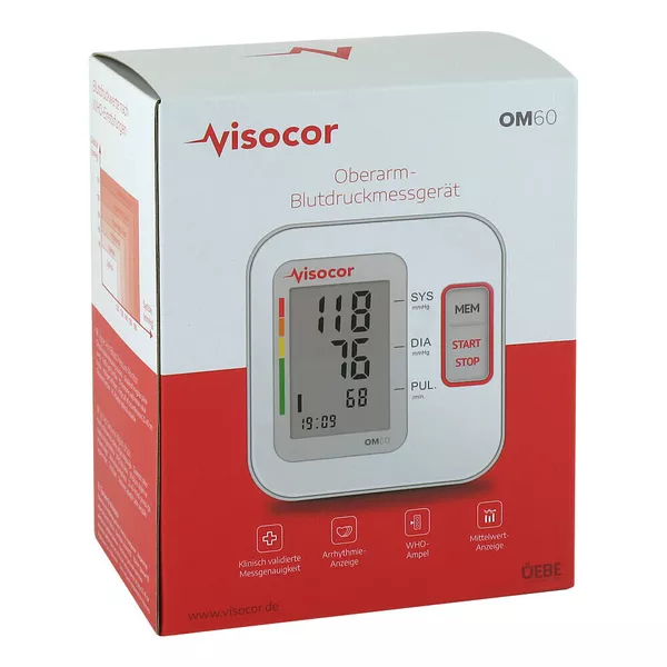 Visocor Oberarm Blutdruckmessgerät OM60 1 St