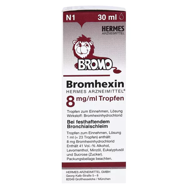 Bromhexin Hermes Arzneimittel 8mg/ml 30 ml