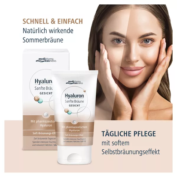 medipharma cosmetics Hyaluron Sanfte Bräune Gesichtspflege 50 ml