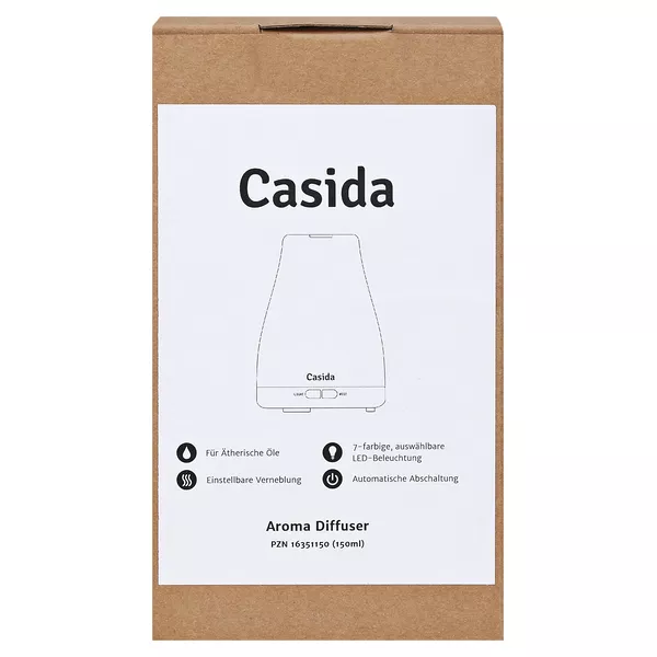 Casida Aroma Diffuser weiß kompakt mit LED-Beleuchtung, 1 St.