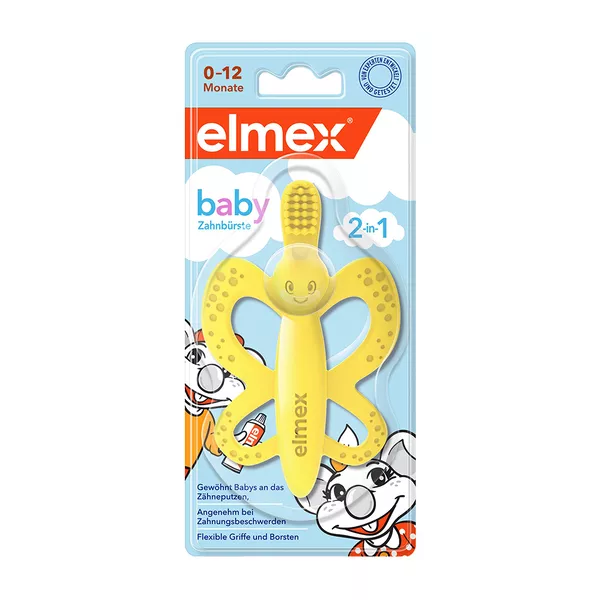 elmex Baby Zahnbürste und Beißring, 1 St.