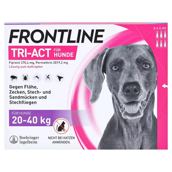 FRONTLINE TRI-ACT - Hund L 20-40 kg, 6 St.