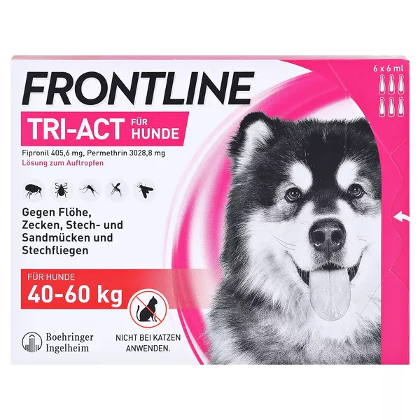 FRONTLINE TRI-ACT - Hund XL 40-60 kg, 6 St.