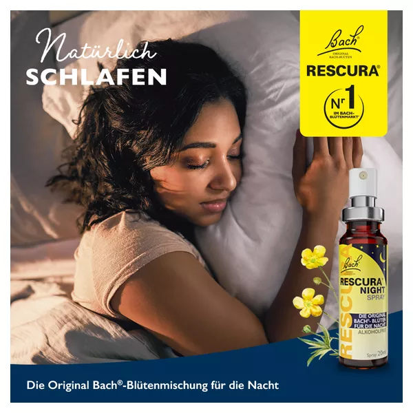 Bach RESCURA NIGHT Spray alkoholfrei 20 ml