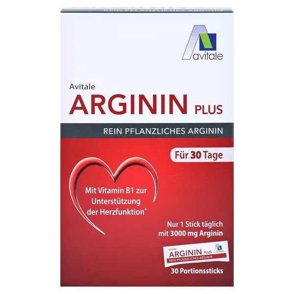 Arginin Plus Vitamin B1+B6+B12+Folsäure Sticks 30X5,9 g