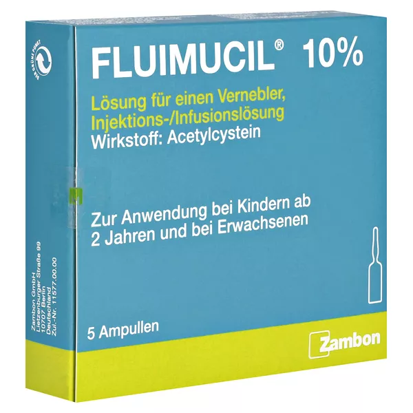 FLUIMUCIL 10% Lsg.f.Vernebler Inj.-/Inf.-Lsg.Amp. 5X3 ml