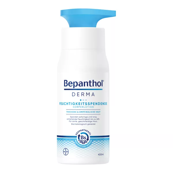 Bepanthol DERMA Feuchtigkeitsspendende Körperlotion, 400ml Pumpspender 1X400 ml
