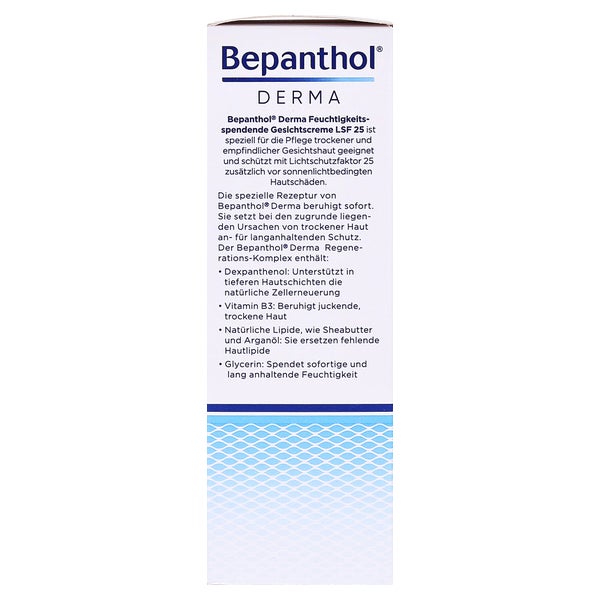 Bepanthol® DERMA Feuchtigkeitsspendende Gesichtscreme mit LSF 25, 50 ml Pumpflasche 1X50 ml