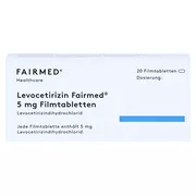Levocetirizin Fairmed 5 mg 20 St