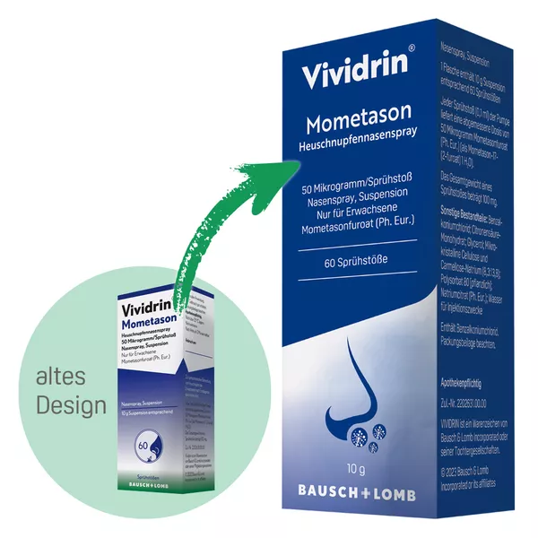 Vividrin Mometason Heuschnupfennasenspray bei starken allergischen Beschwerden 10 g