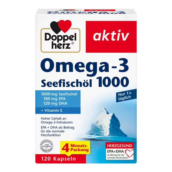 Doppelherz Omega-3 Seefischöl 1000 Kapse 120 St