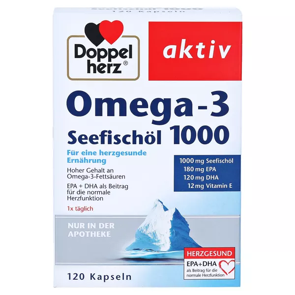 Doppelherz Omega-3 Seefischöl 1000 Kapse 120 St
