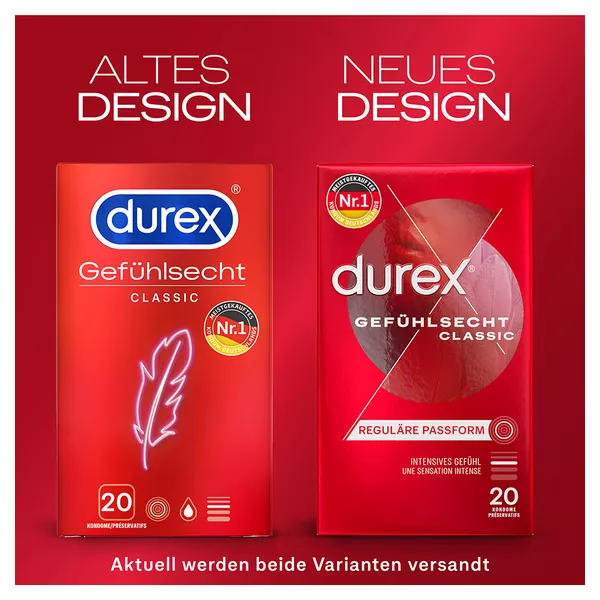 DUREX Gefühlsecht Kondome, 20 St.