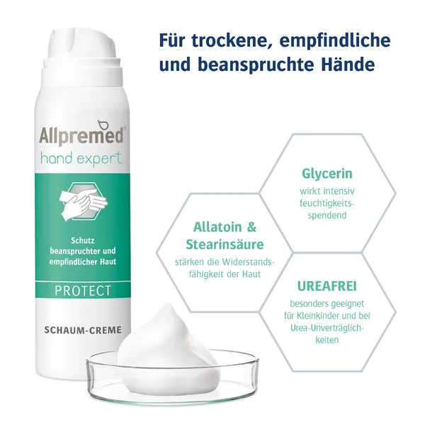 Allpremed hand expert PROTECT Lipid Schaum-Creme 100 ml