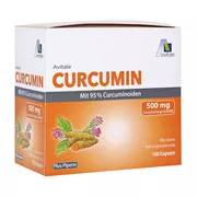 CURCUMIN 500mg 95% Curcuminoide+Piperin 180 St