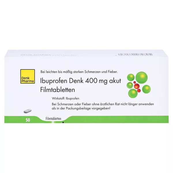 Ibuprofen Denk 400 mg akut Filmtabletten 50 St