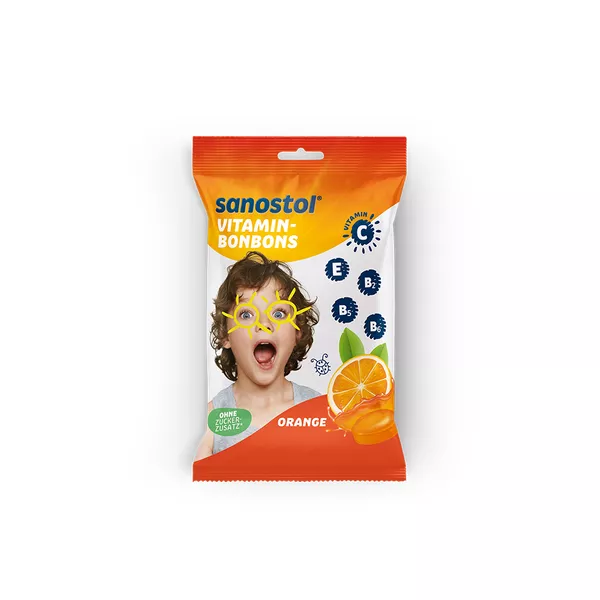 sanostol Vitaminbonbons Orange 75 g