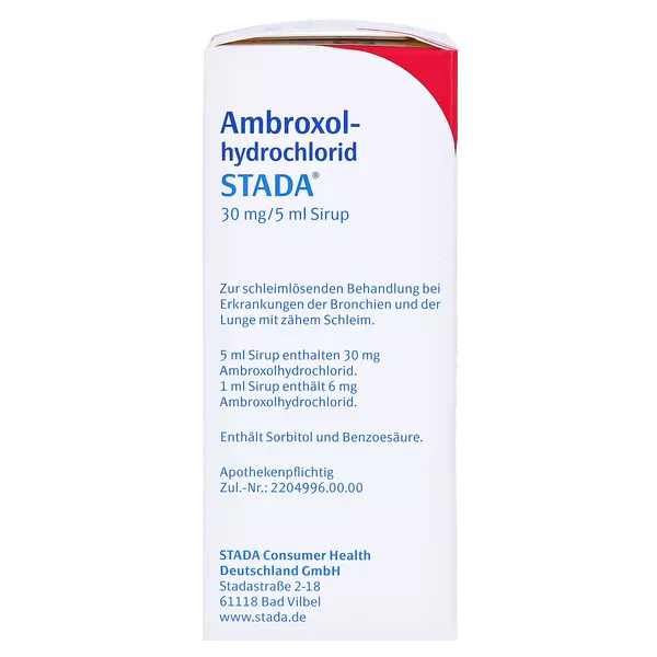 Ambroxolhydrochlorid STADA 30 mg/5 ml 100 ml
