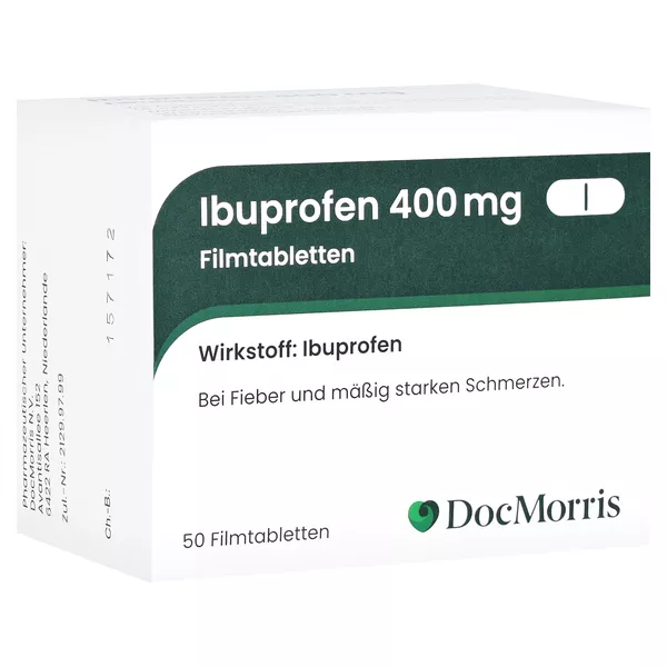 DocMorris Ibuprofen 400mg Filmtabletten, 50 St.