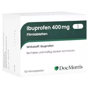 DocMorris Ibuprofen 400mg Filmtabletten, 50 St.