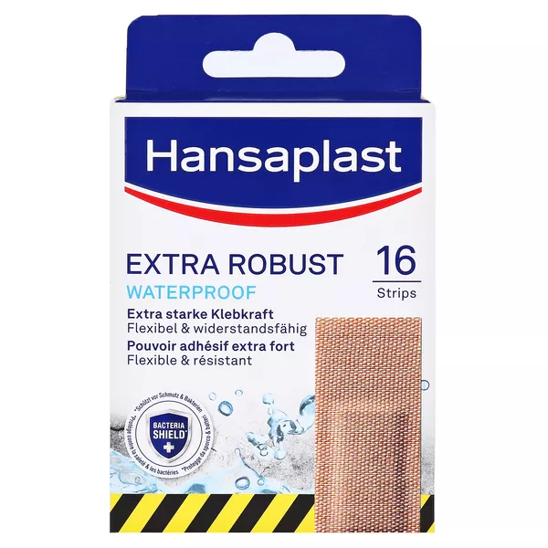 Hansaplast Extra Robust wasserdicht Pfla, 16 St.