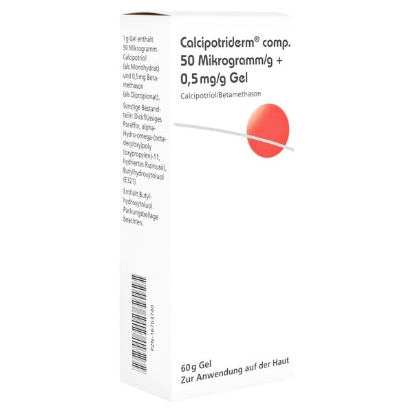 CALCIPOTRIDERM comp.50 µg/g + 0,5 mg/g Gel 60 g