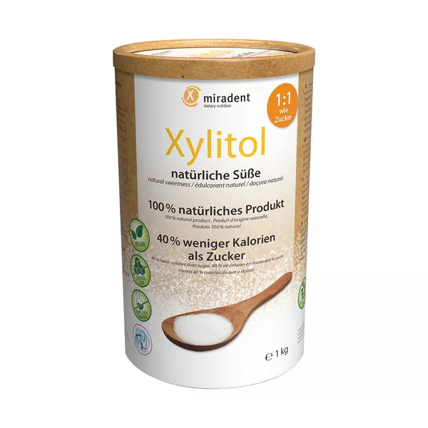 miradent Xylitol Pulver 1kg Vorteilspackung 1000 g