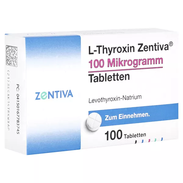 L-THYROXIN Zentiva 100 Mikrogramm Tabletten 100 St