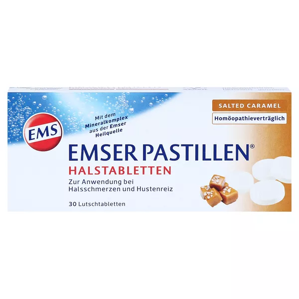 EMS Pastillen Halstabletten Salted Caramel, 30 St.