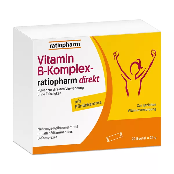 Vitamin B-komplex-ratiopharm Direkt Pulver 20 St