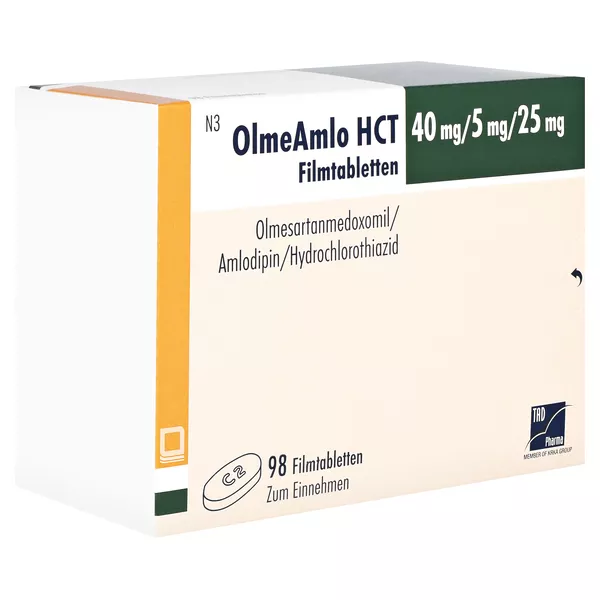 OLMEAMLO HCT 40 mg/5 mg/25 mg Filmtabletten 98 St