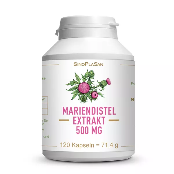 Mariendistel Extrakt 500 mg MONO Kapseln, 120 St.